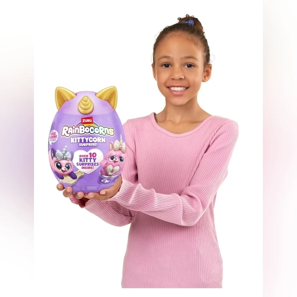 Rainbocorns Kittycorn Surprise! Purple Gold Egg Over 10 Surprises Peel & Reveal - Picture 2 of 14